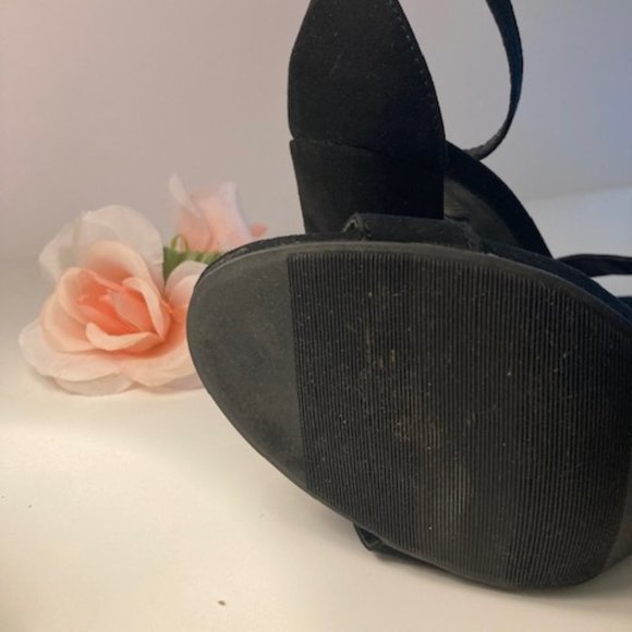 Black "Brash" heeled sandals womens size 8 - Picture 5 of 7